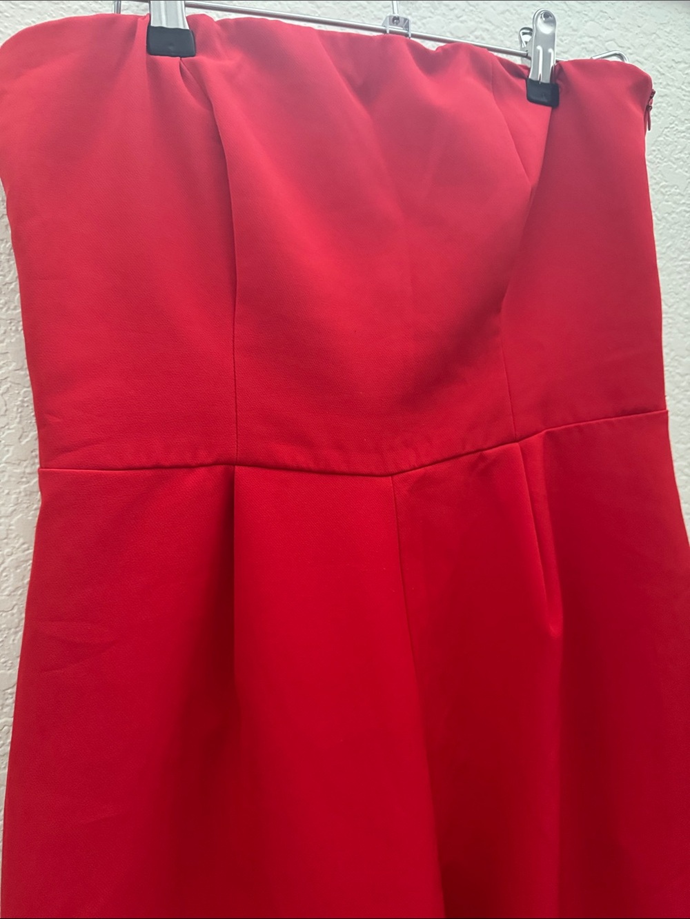Seven7 Strapless Red Wide Leg Jumpsuit Women’s Medium Elegant Romper - Picture 3 of 6
